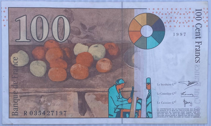 France 100 Francs 1997-1998 P-158 Used From Lot