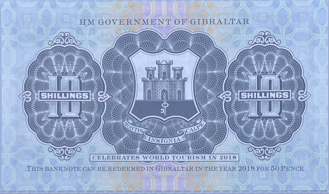 Gibraltar 10 Shillings Banknote, 2018, P-41, UNC, Commemorative