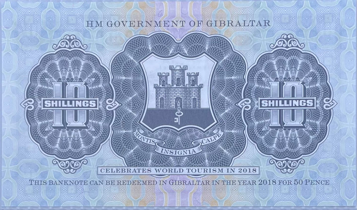 Gibraltar 10 Shillings Banknote, 2018, P-41, UNC, Commemorative