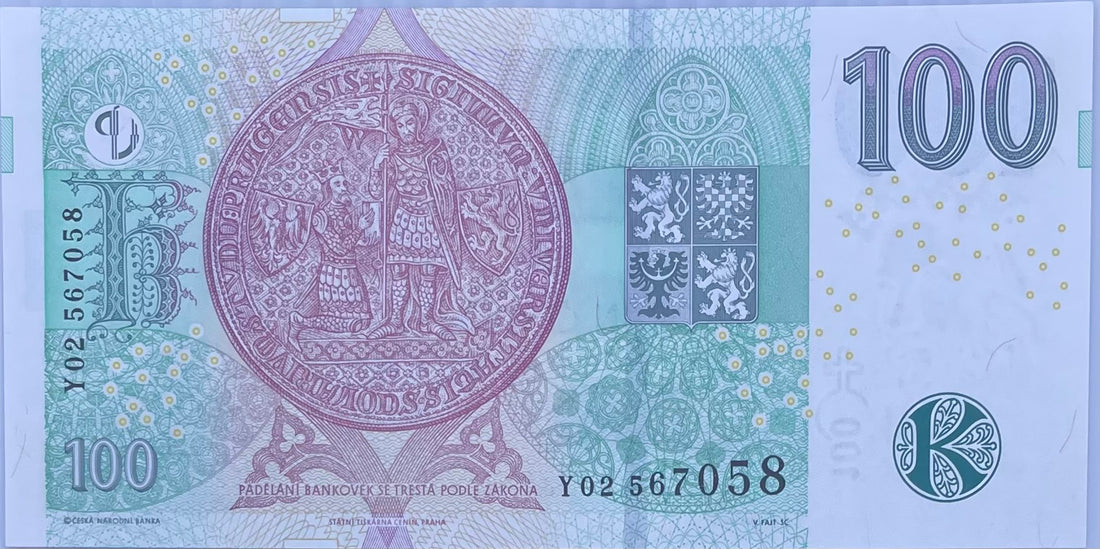 2018 Czech Republic 100 Korun P-18g UNC World Banknote