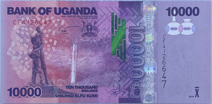 2021 Uganda 10,000 Shillings P-52 UNC World Banknote