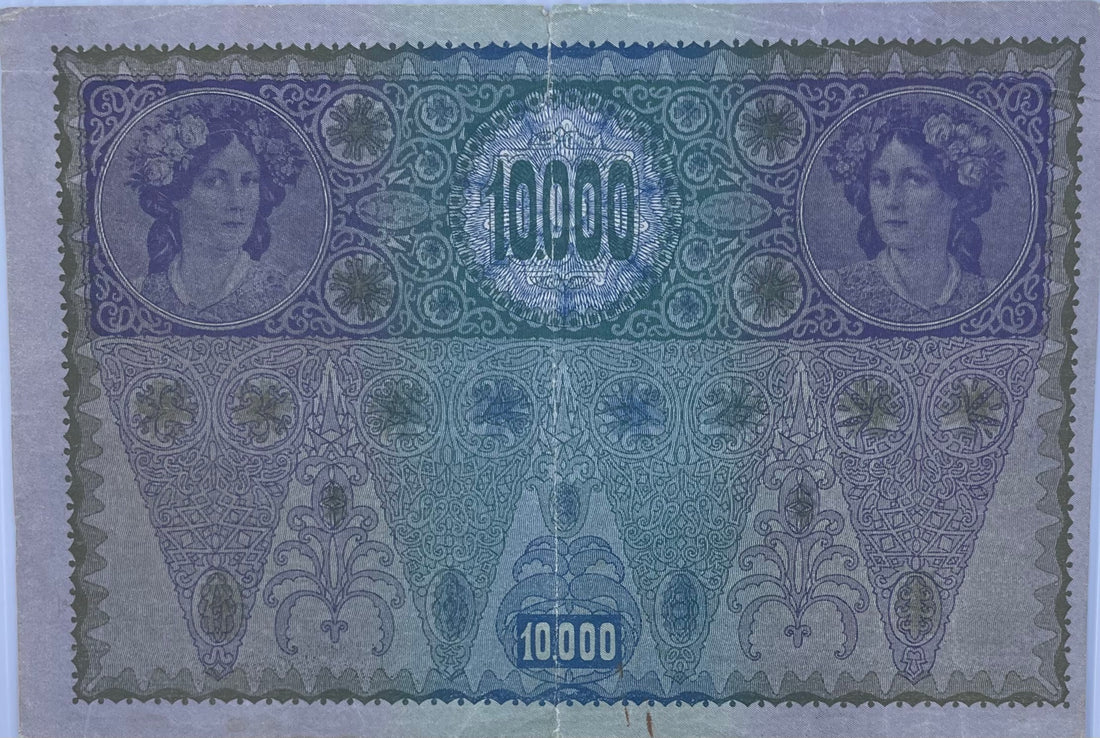 1919 Austria 10,000 Kronen P-66 Used World Banknote