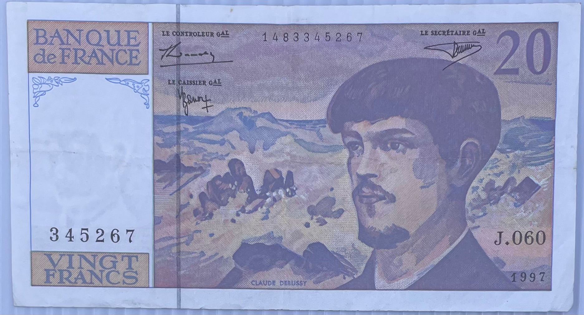 1997 France 20 Francs Used World Banknote