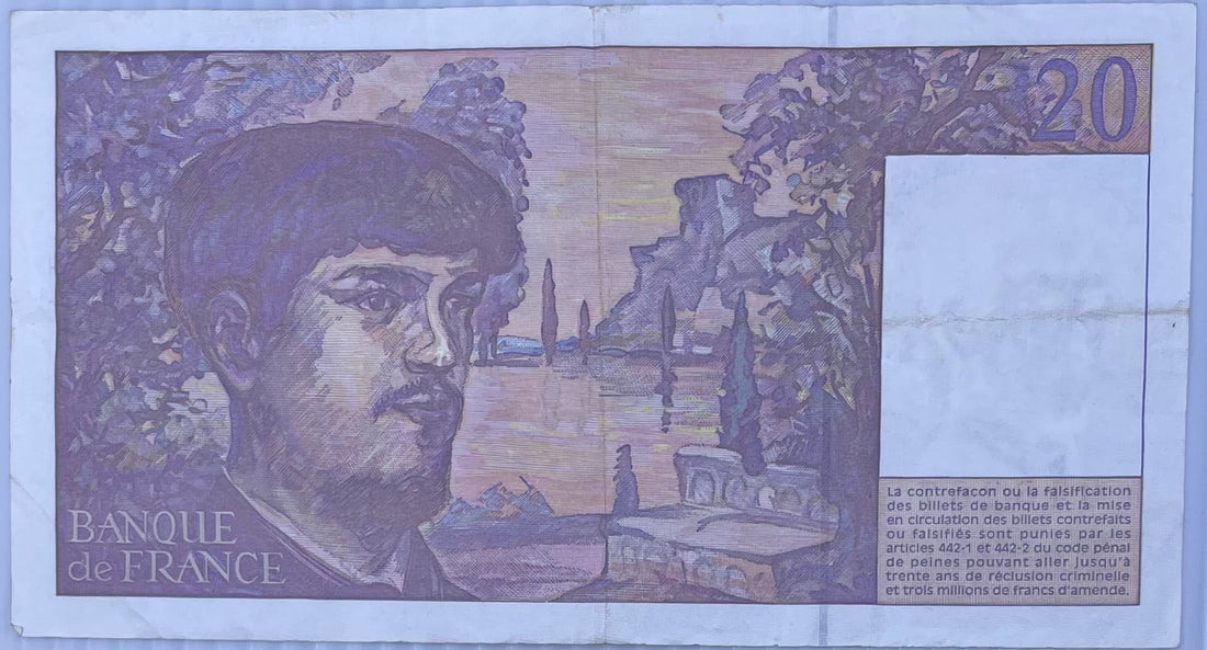 1997 France 20 Francs Used World Banknote