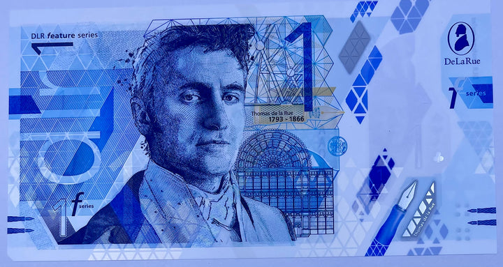 Thomas De La Rue (GBR) 1 Unit ND 2021 Safeguard "Test Note-Polymer" UNC