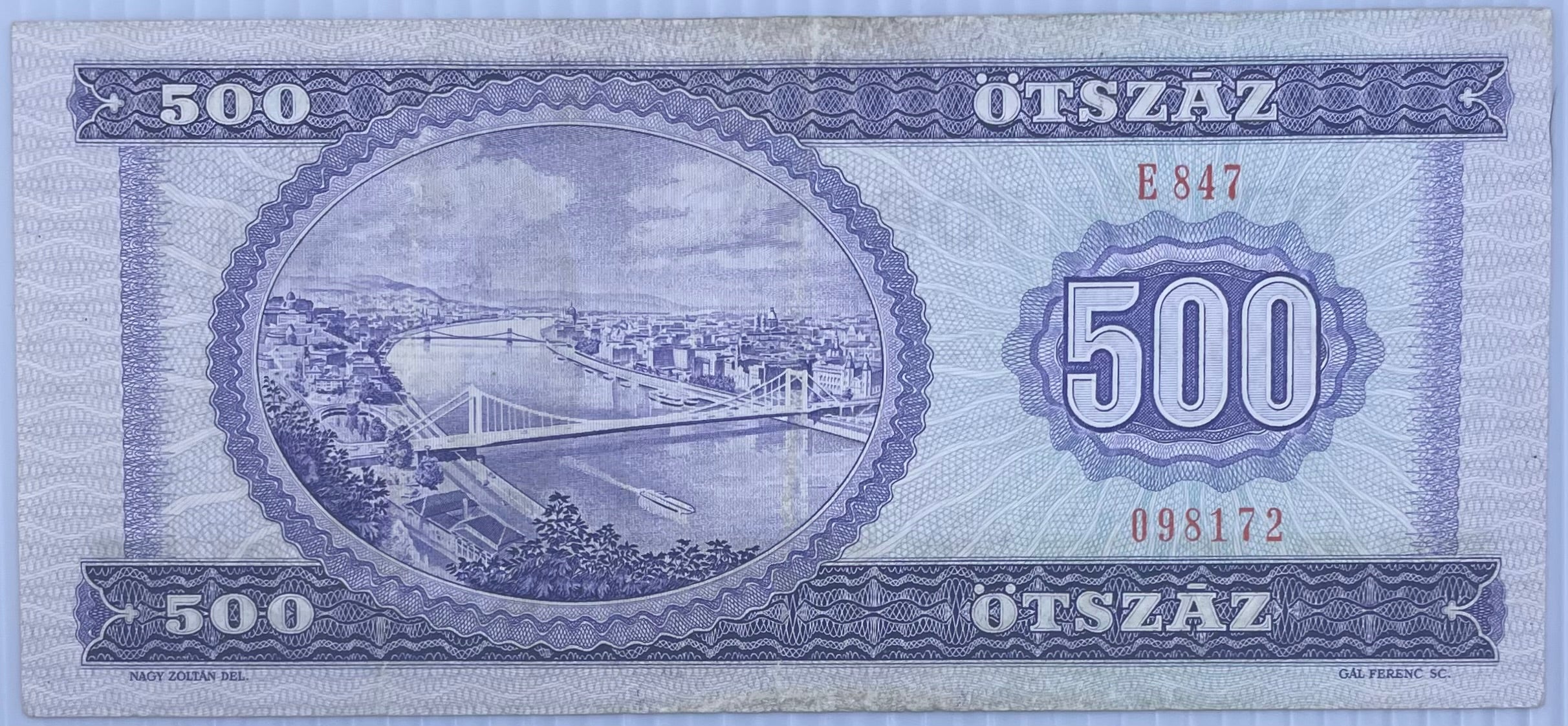 1990 Hungary 500 Forint P-175 Used World Banknote