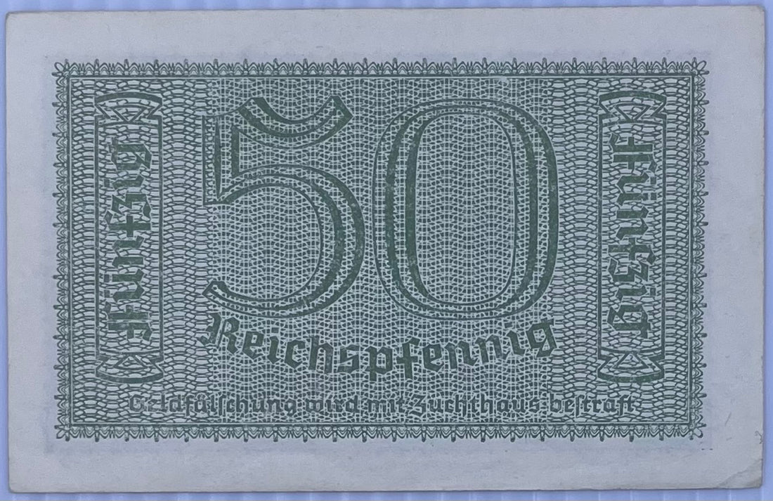 1940 Germany 50 Reichspfenning P-R550 UNC WW2 World Banknote