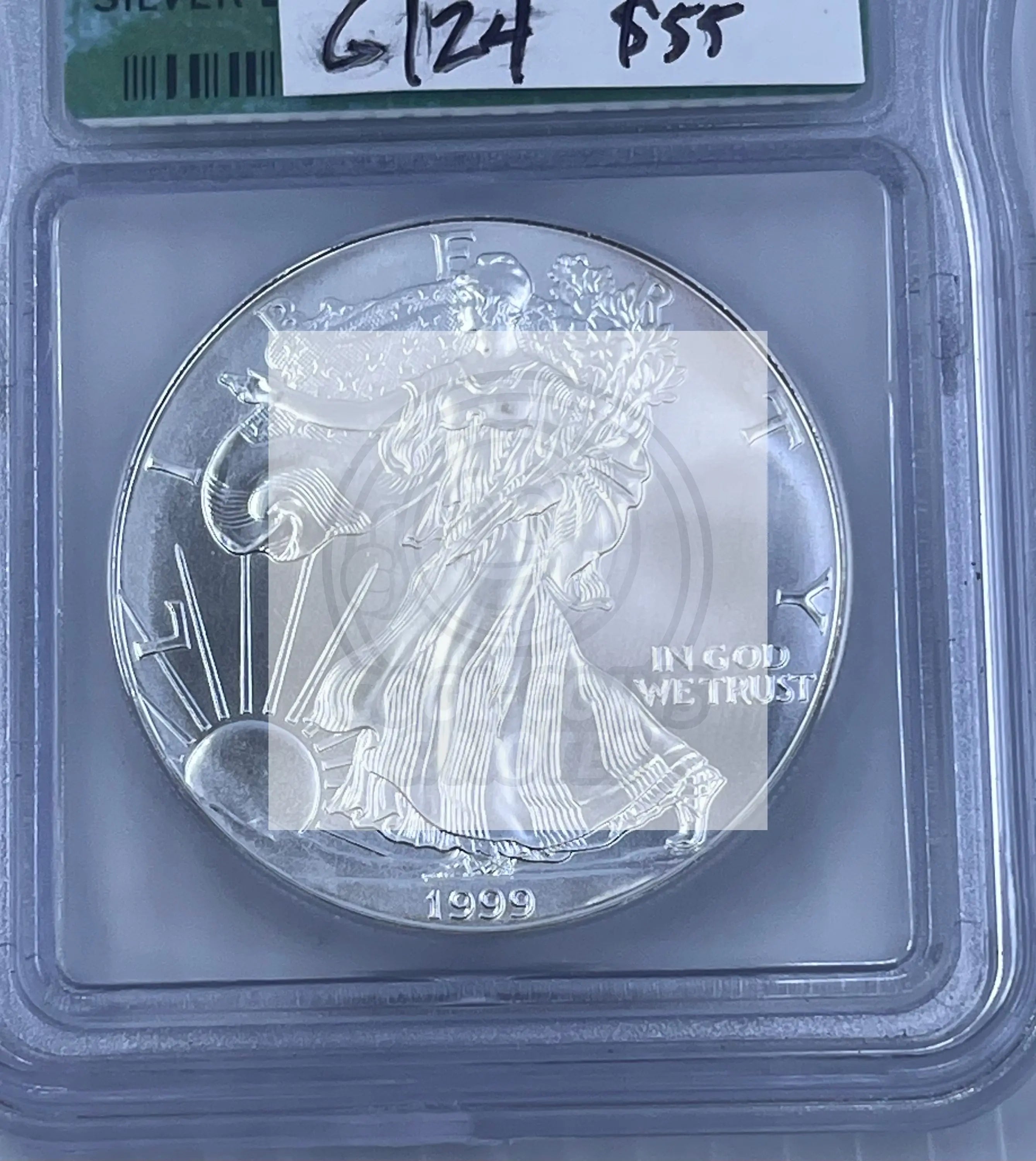 ASE Silver Eagle 1999 ICG MS69 1 Ounce Silver Coin KM 173 - Cool Coins & Notes