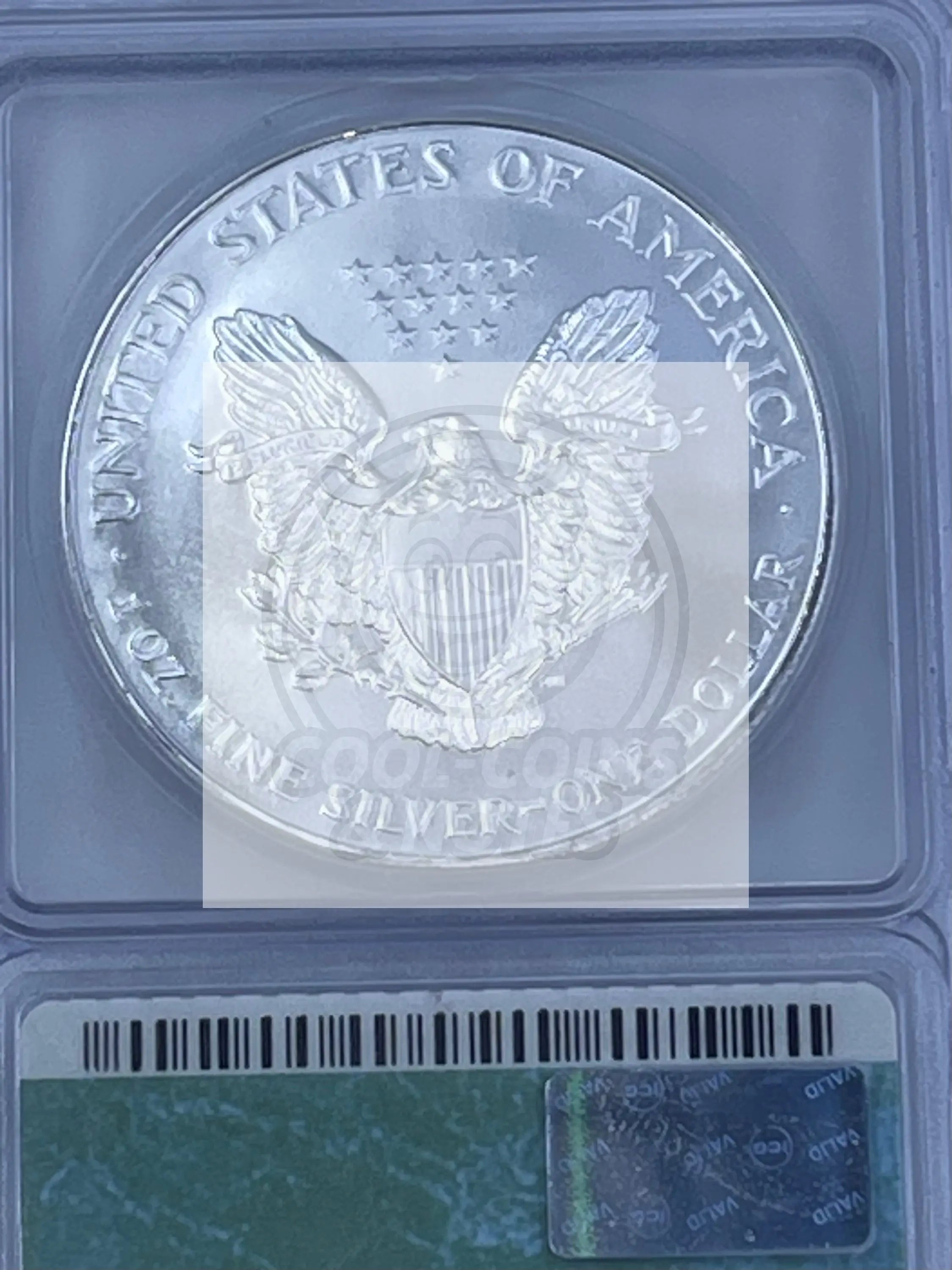 ASE Silver Eagle 1999 ICG MS69 1 Ounce Silver Coin KM 173 - Cool Coins & Notes