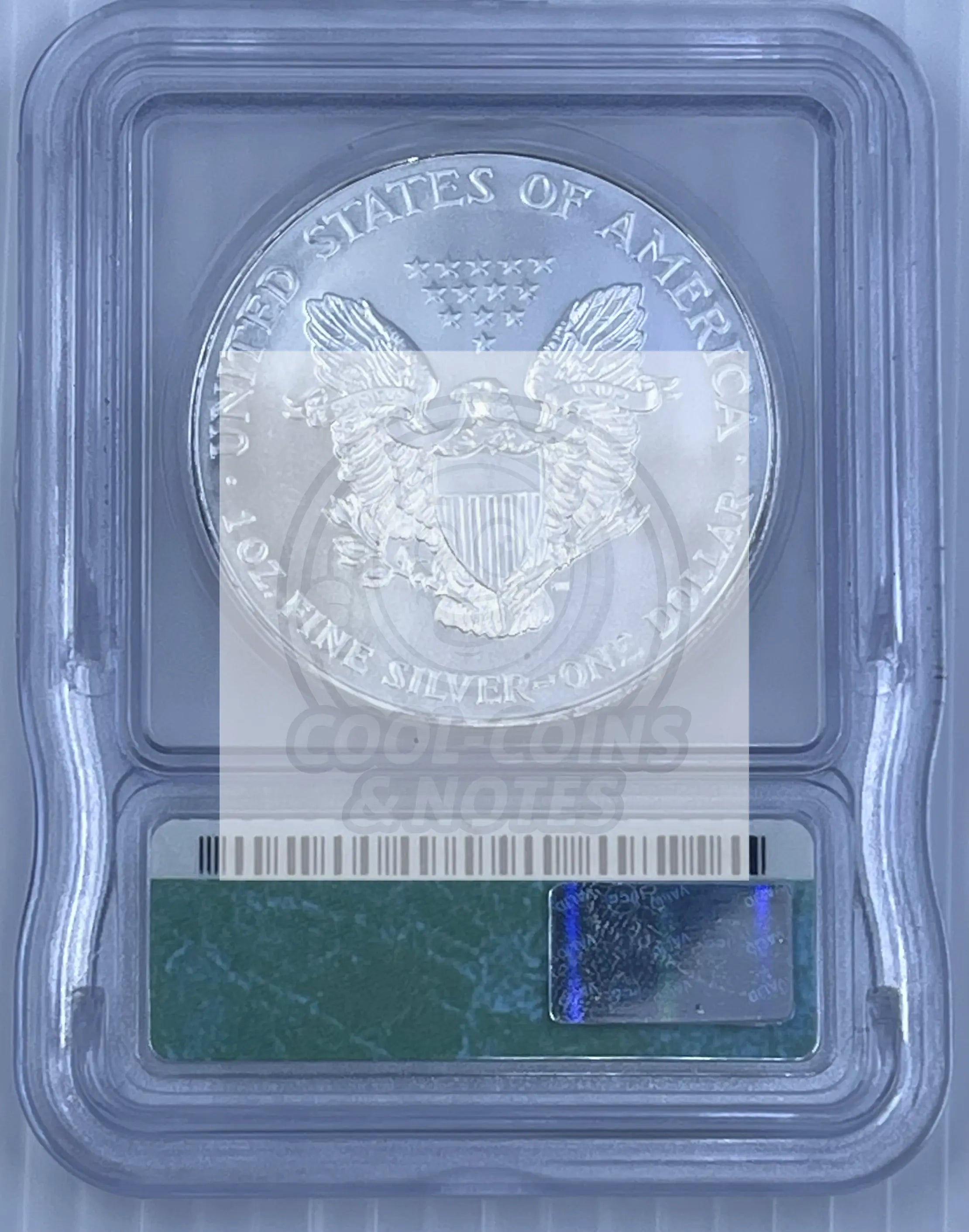 ASE Silver Eagle 1999 ICG MS69 1 Ounce Silver Coin KM 173 - Cool Coins & Notes