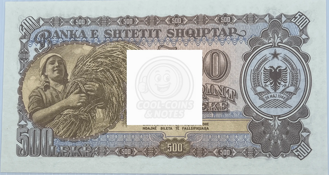 Albania 1957 500 Leke P-31a UNC