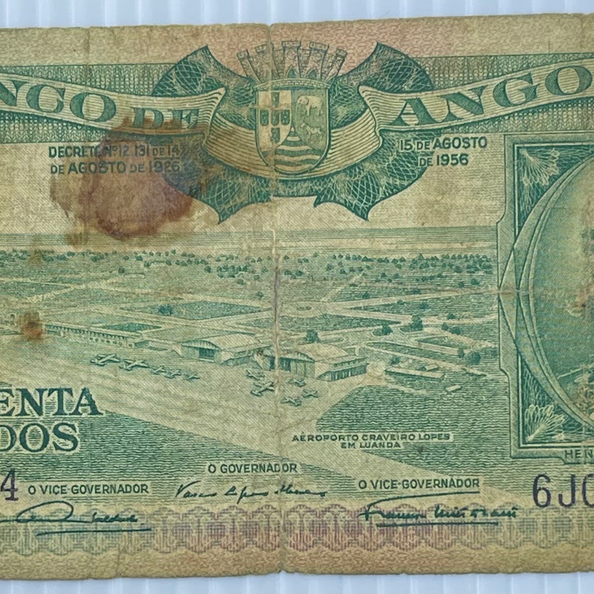 Angola-1956-50-Escudos-P-88-Used-World-Banknote-Cool-Coins-_-Notes ...