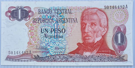 Argentina 1984 1 Pesos P-311 UNC Banknote