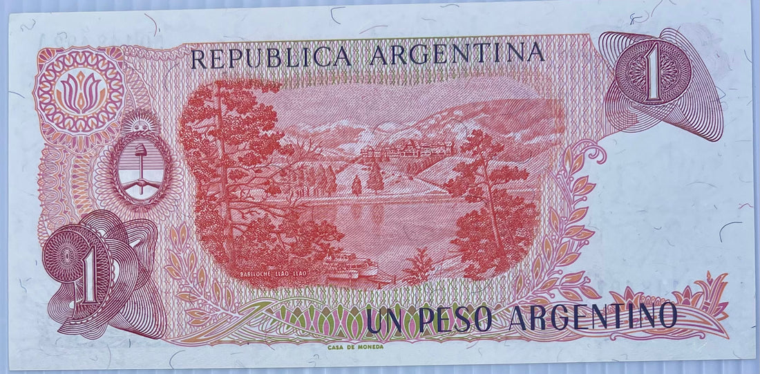 Argentina 1984 1 Pesos P-311 UNC Banknote - Cool Coins & Notes