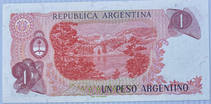 Argentina 1984 1 Pesos P-311 UNC Banknote - Cool Coins & Notes