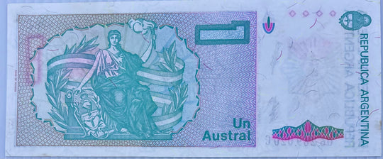 Argentina 1986-89 1 Austral P-323 UNC Banknote - Cool Coins & Notes