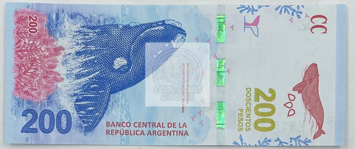 Argentina 200 Pesos Banknote, 2016 ND, P-364a.1, UNC - Cool Coins & Notes