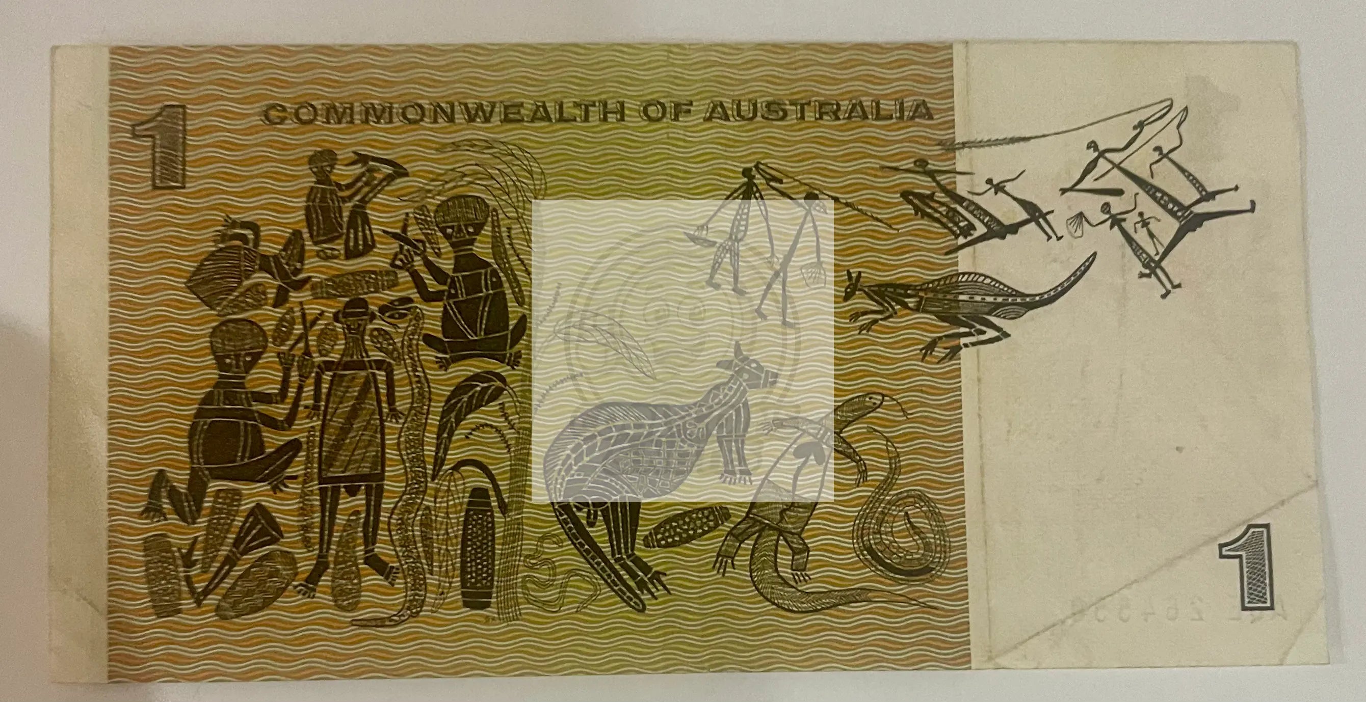 Australia 1 Dollar, 1969 P-37c Commonwealth Phillips/ Randall QEII Kangaroo - Cool Coins & Notes