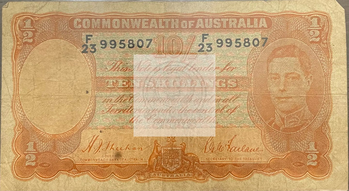 Australia 1939 10 Shillings P-25c Used World Banknote - Cool Coins & Notes