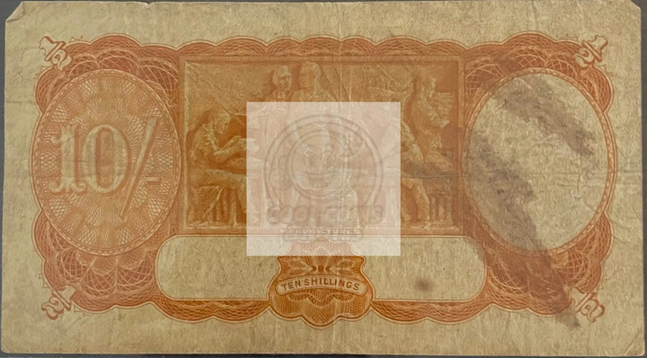 Australia 1939 10 Shillings P-25c Used World Banknote - Cool Coins & Notes