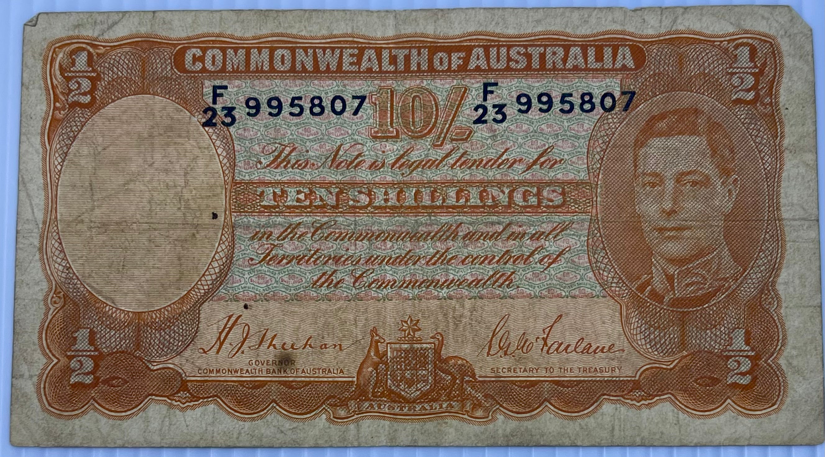 Australia 1941 1 Pound P-77 Used World Banknote - Cool Coins & Notes
