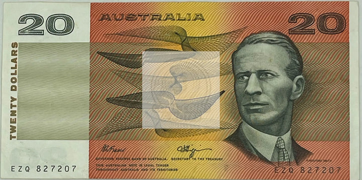 Australia 1974 20 Dollars P-46a, Used World Banknote - Cool Coins & Notes