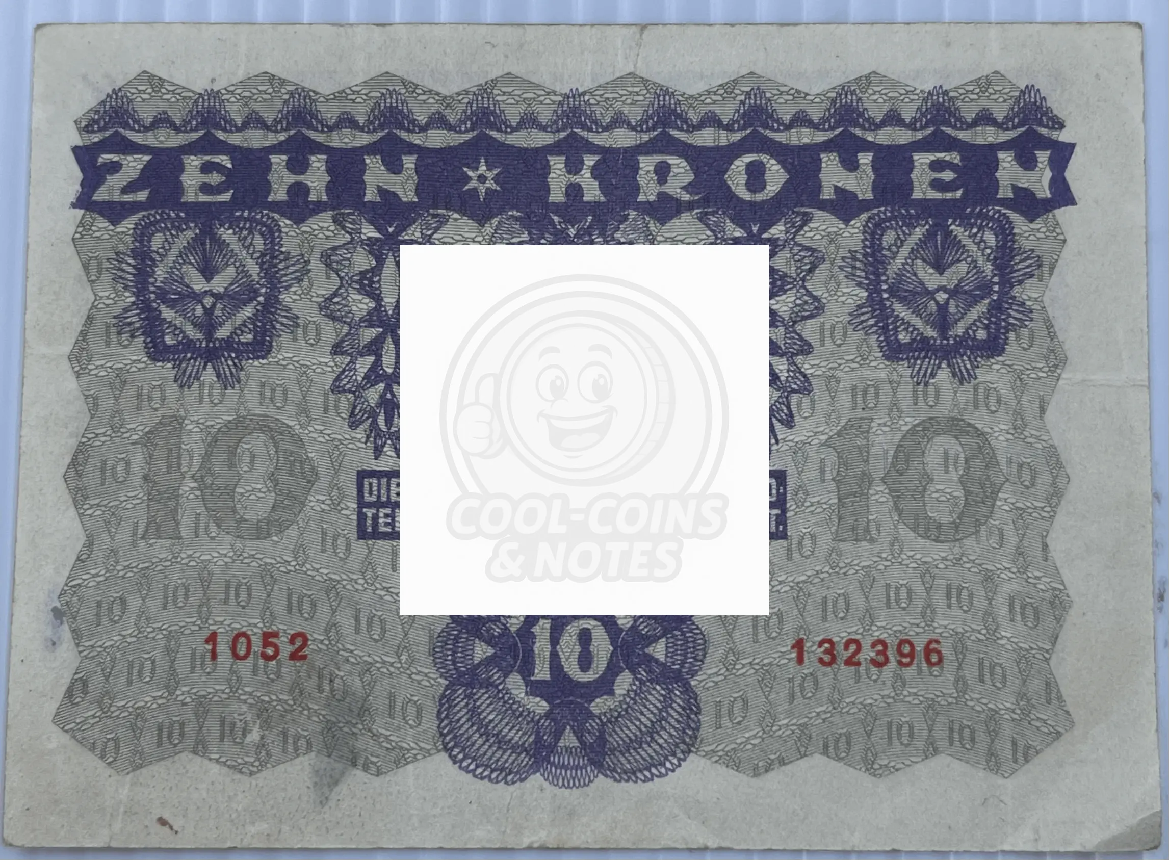 Austria 1922 10 Kronen P-75, Used World Banknote Currency