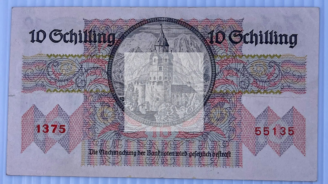 Austria 1946 10 Schilling P-122 Used Banknote - Cool Coins & Notes
