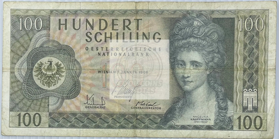 Austria 1969 100 Shilling P146a Used World Banknote Currency - Cool Coins & Notes