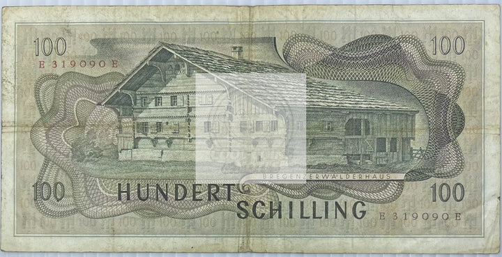 Austria 1969 100 Shilling P146a Used World Banknote Currency - Cool Coins & Notes
