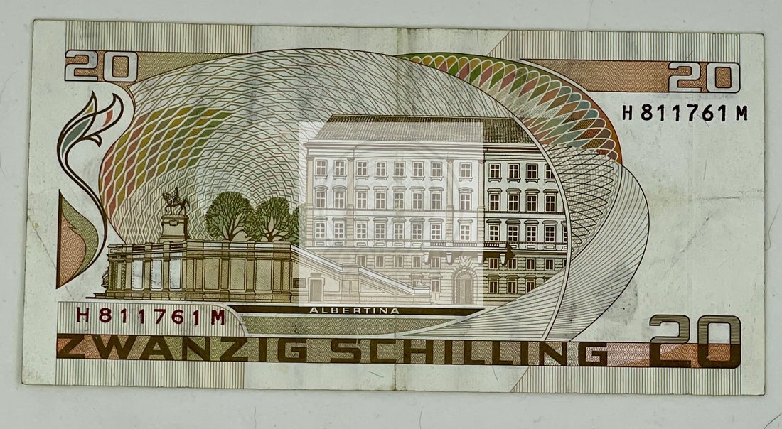 Austria 1986 20 Schilling P148, Used Banknote - Cool Coins & Notes