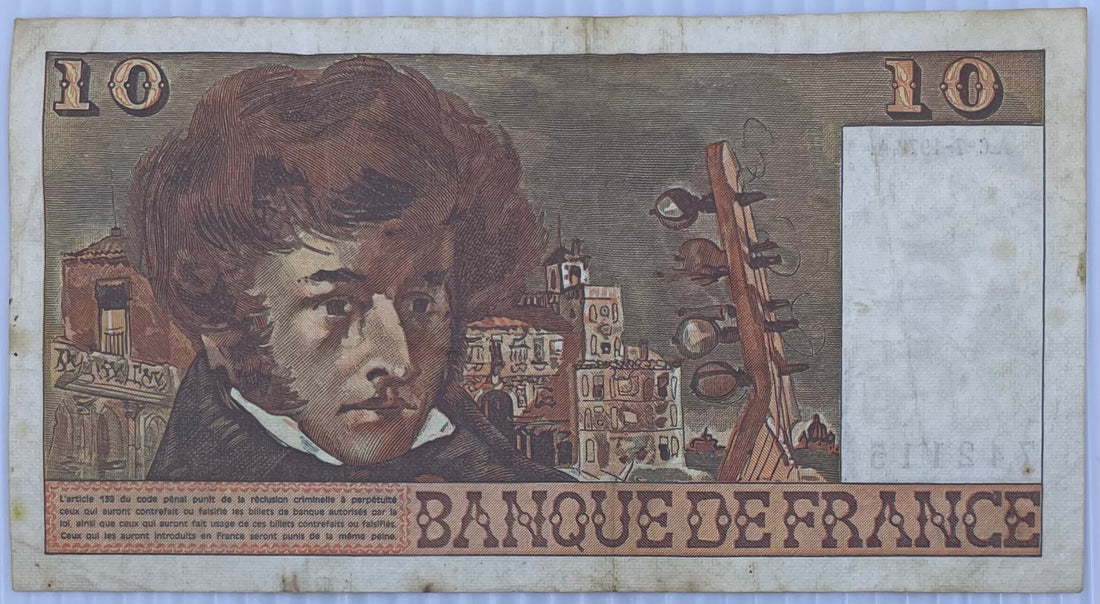 1978 France 10 Francs P-150 Circulated World Banknote