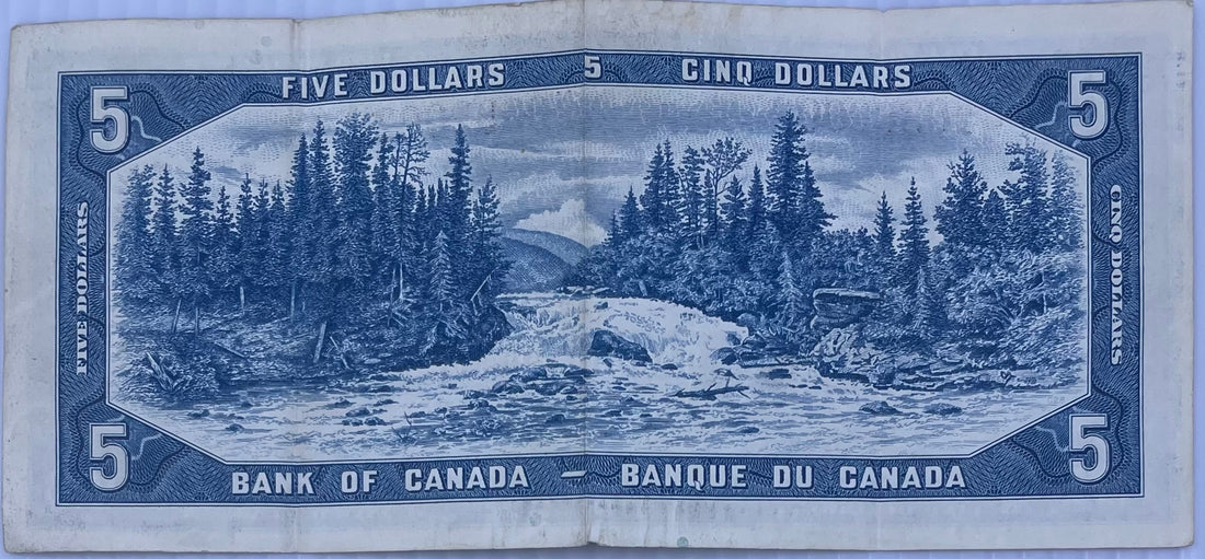 Canada 1954 5 Dollars QEII Used World Banknote Currency