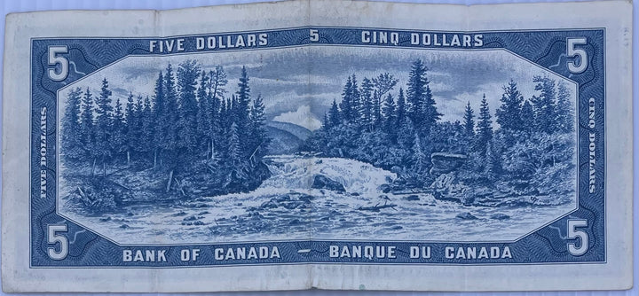 Canada 1954 5 Dollars QEII Used World Banknote Currency