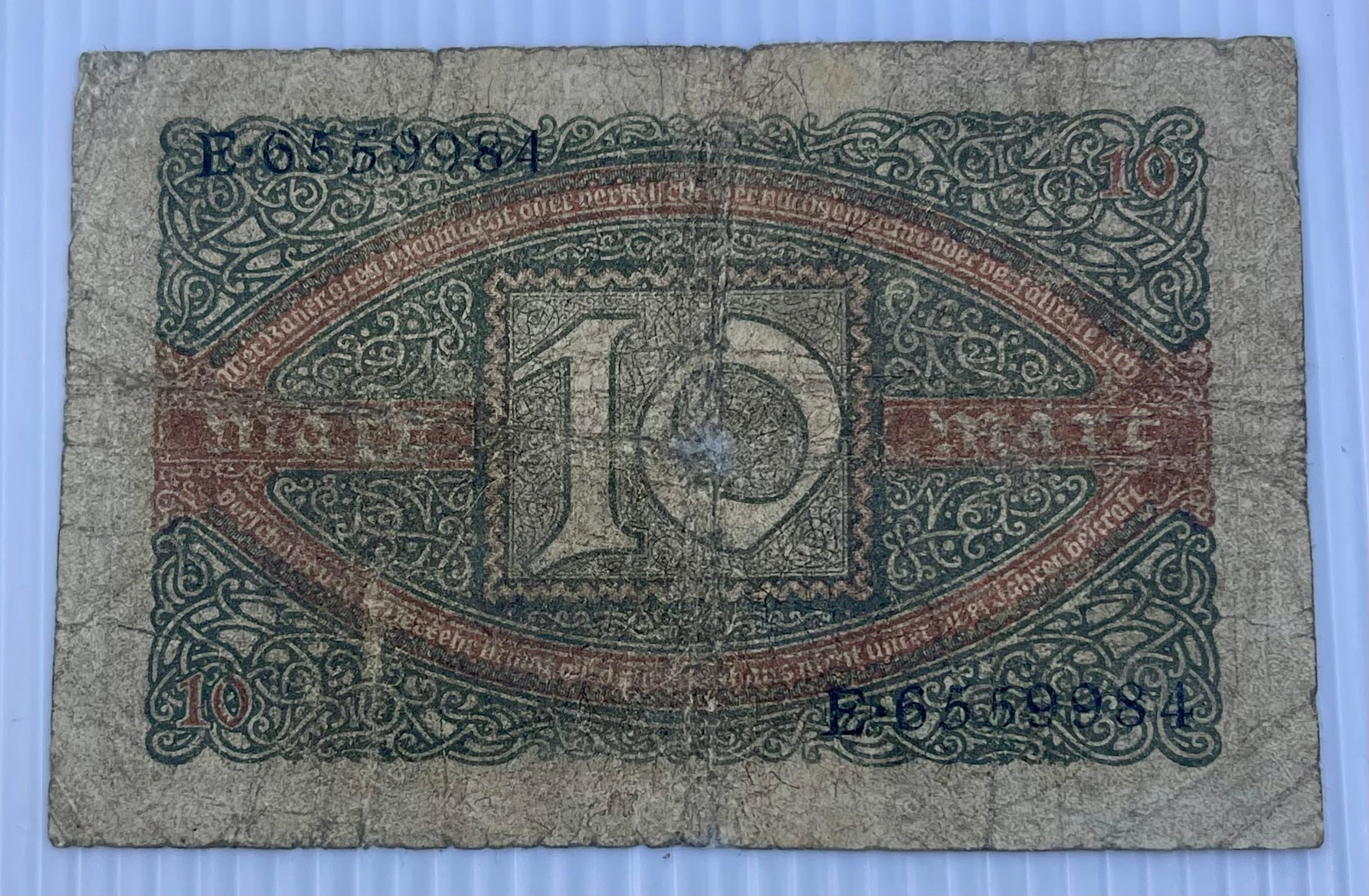 Germany 1920 10 Mark P-67 Used World Banknote Currency