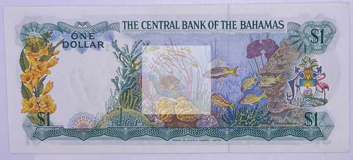 Bahamas 1 Dollar 1974 (1984 ND), P.43a AU - Cool Coins & Notes