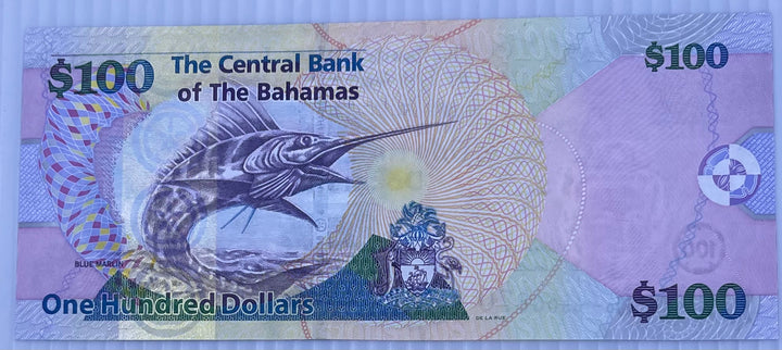 Bahamas 2009 100 Dollars P-76 UNC World Banknote Cool Coins & Notes