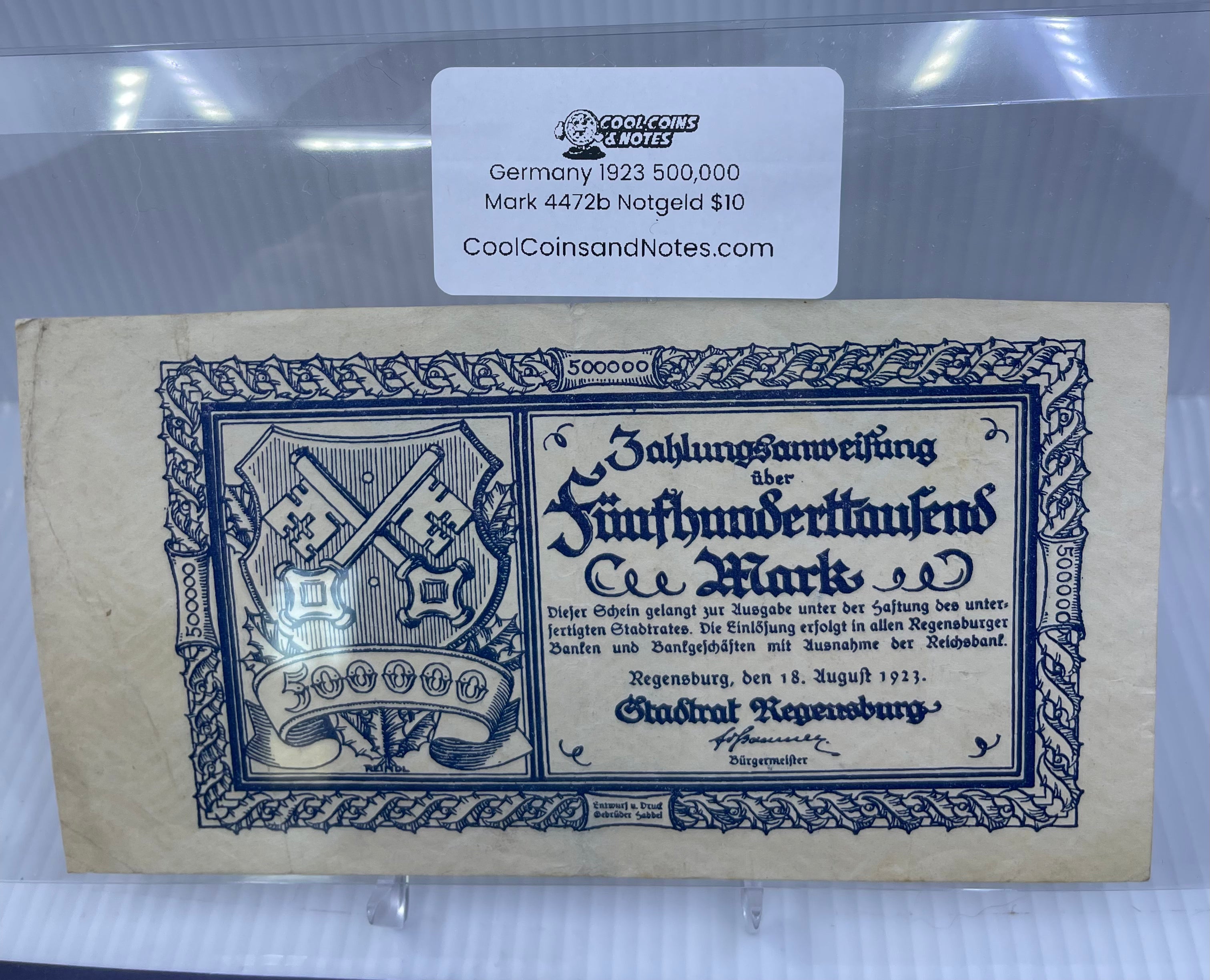 Banknote Currency Seal Sleeves Large European Size Currency Topload Holders Notes Cool Coins & Notes Cool Coins & Notes 