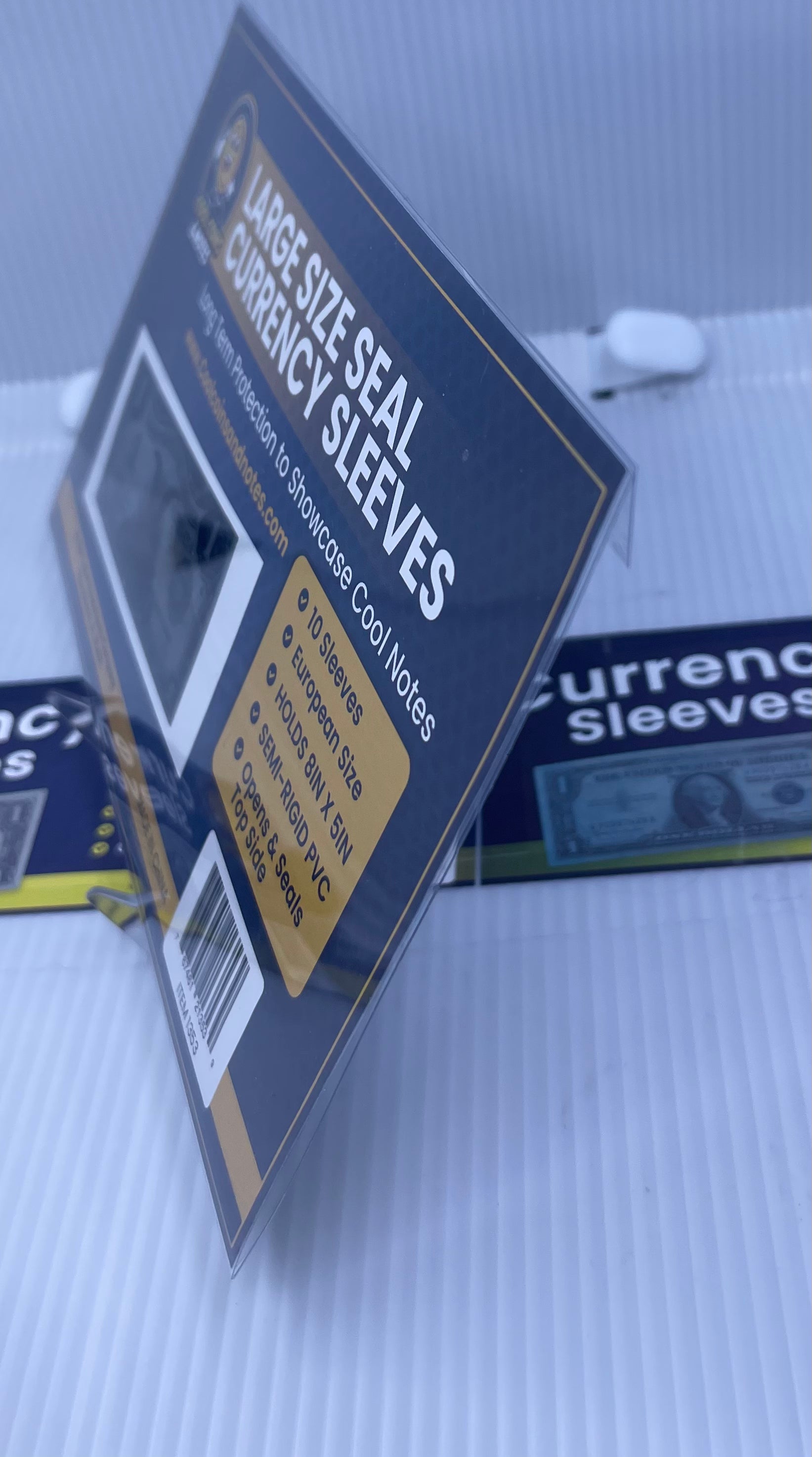 Banknote Currency Seal Sleeves Large European Size Currency Topload Holders Notes Cool Coins & Notes Cool Coins & Notes 