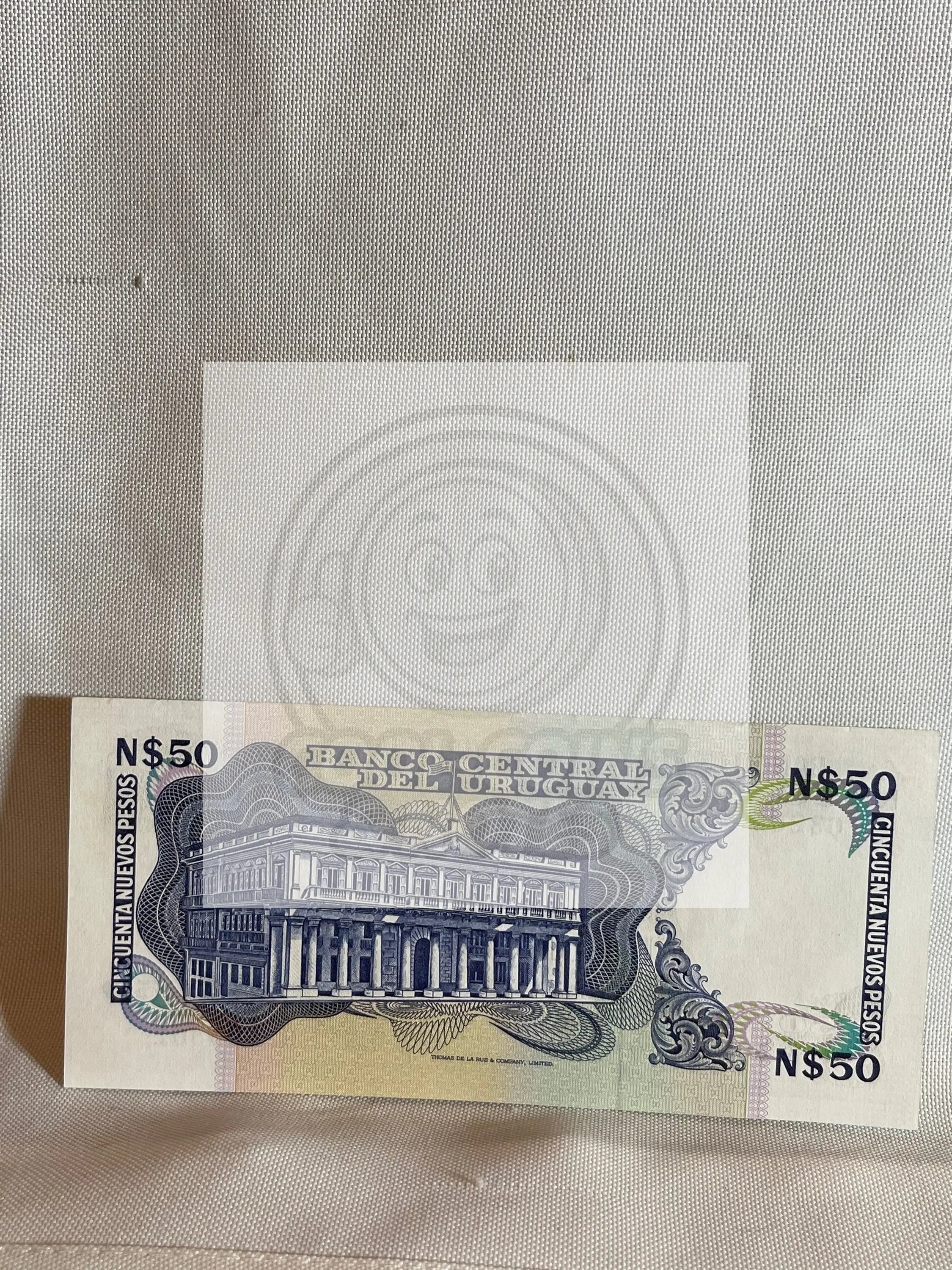 Banknote, Uruguay, 50 Nuevos Pesos, UNC 1986 - Cool Coins & Notes