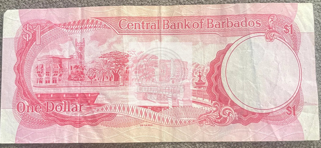 Barbados 1973 1 Dollar P29a2, Used - Cool Coins & Notes
