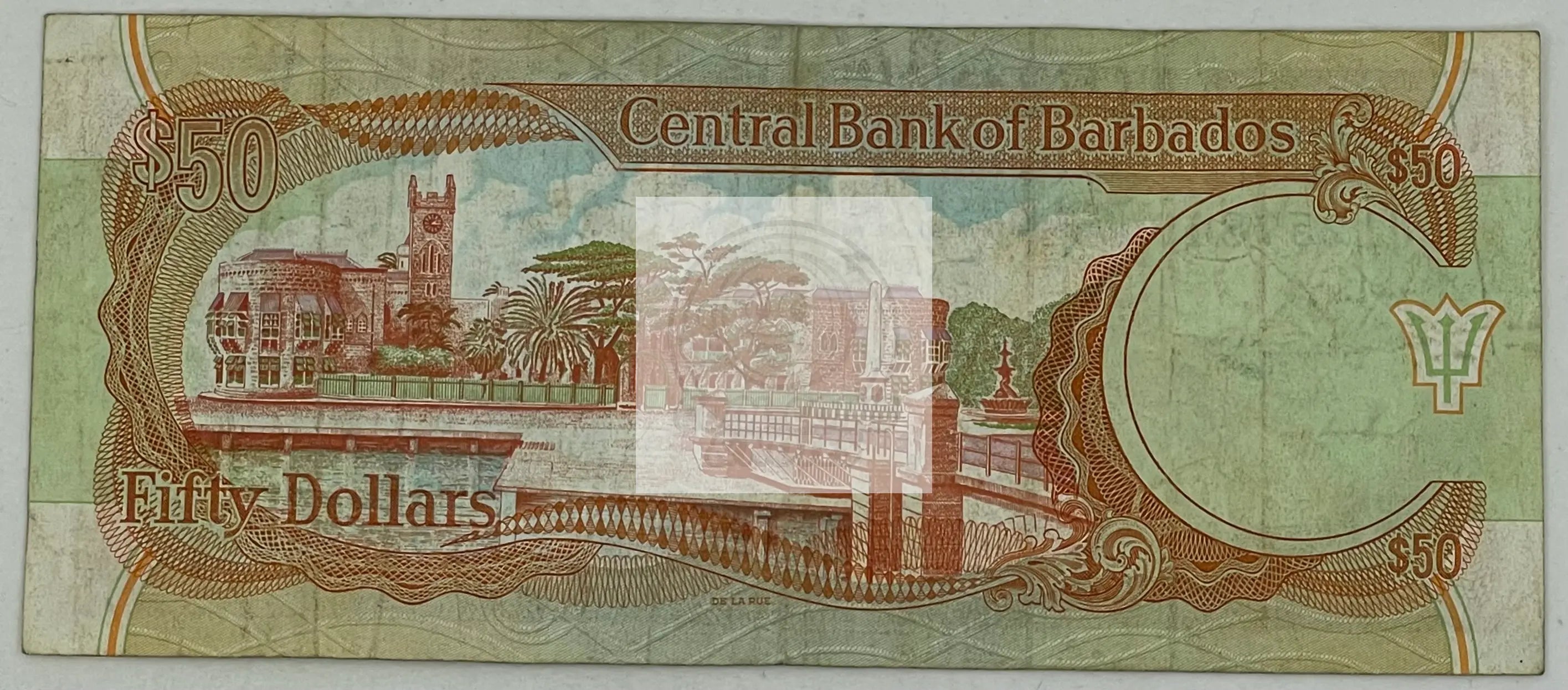Barbados 1989 50 Dollars P-40a - Cool Coins & Notes