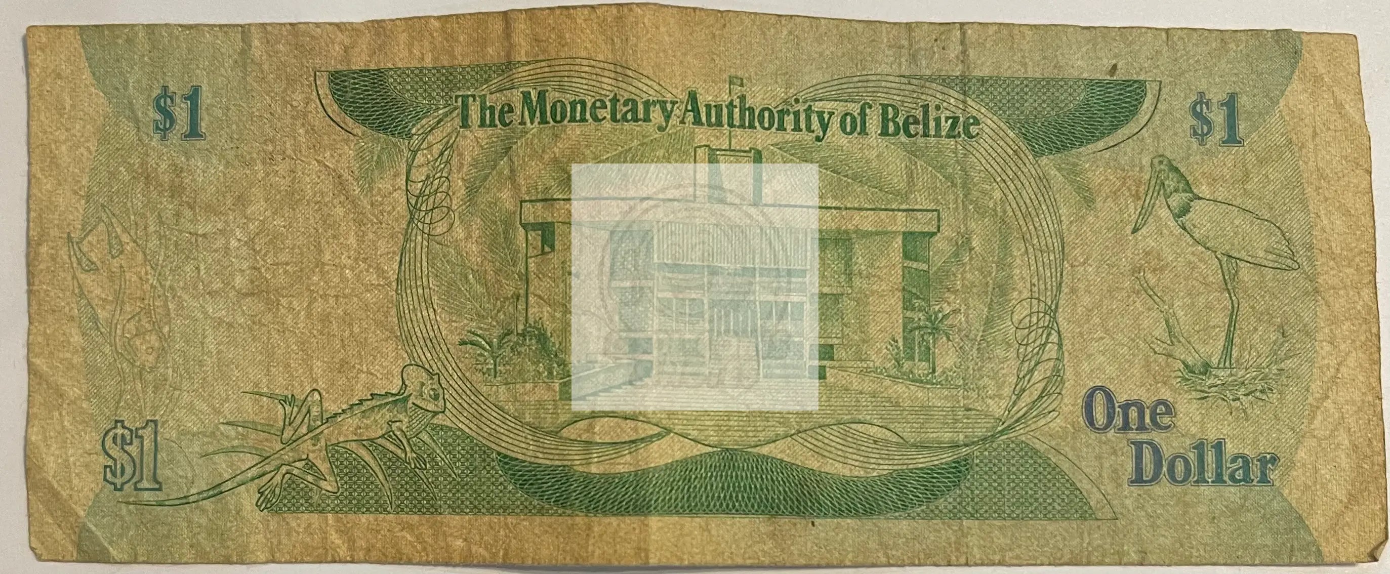 Belize 1980 1 Dollar P-38a, Used World Banknote - Cool Coins & Notes