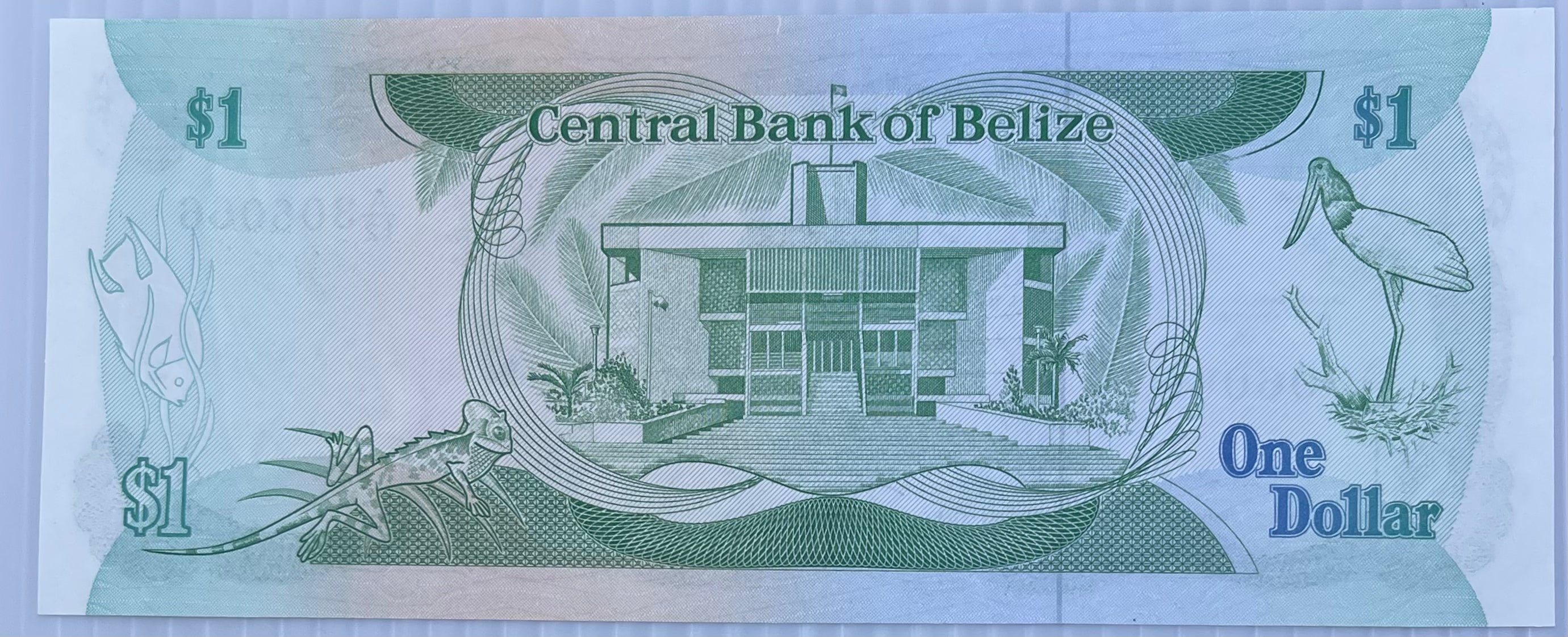 Belize 1987 1 Dollar P-46c UNC QEII World Banknote Currency - Cool Coins & Notes