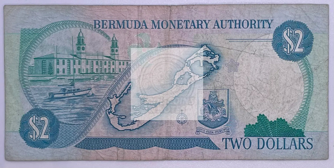 Bermuda, $2, 1997, QEII, P-40ab - Cool Coins & Notes