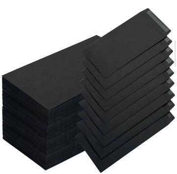 Black Bank Note Envelopes 6.5” x 3” (50 Units) - Cool Coins & Notes