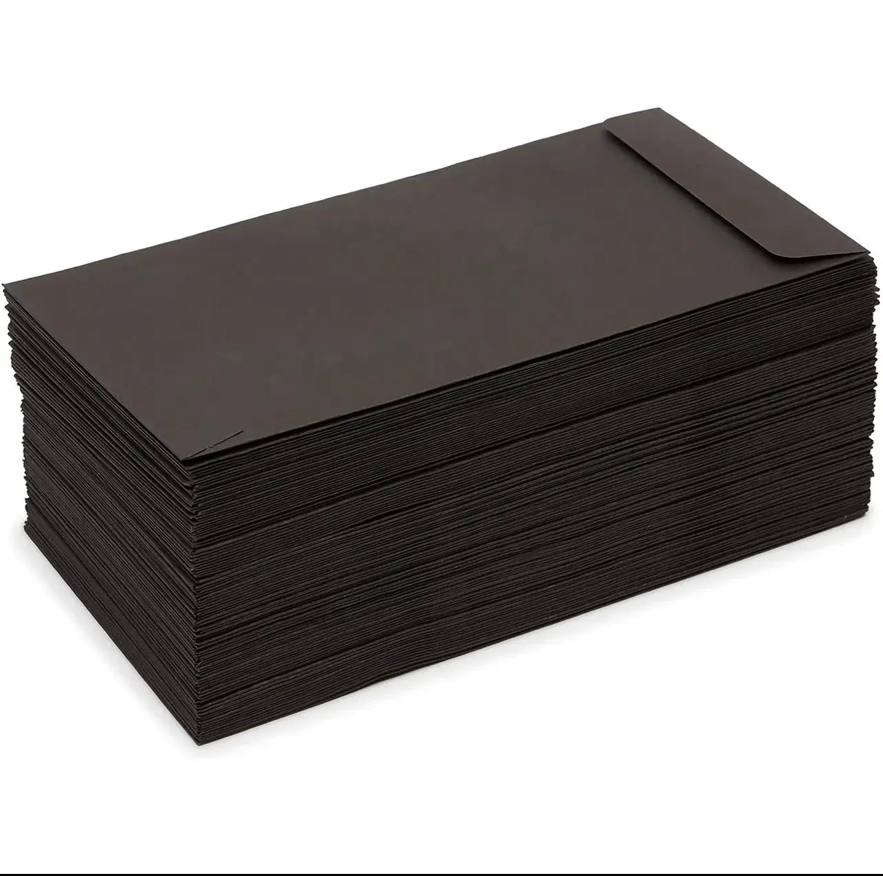 Black Bank Note Envelopes 6.5” x 3” (50 Units) - Cool Coins & Notes