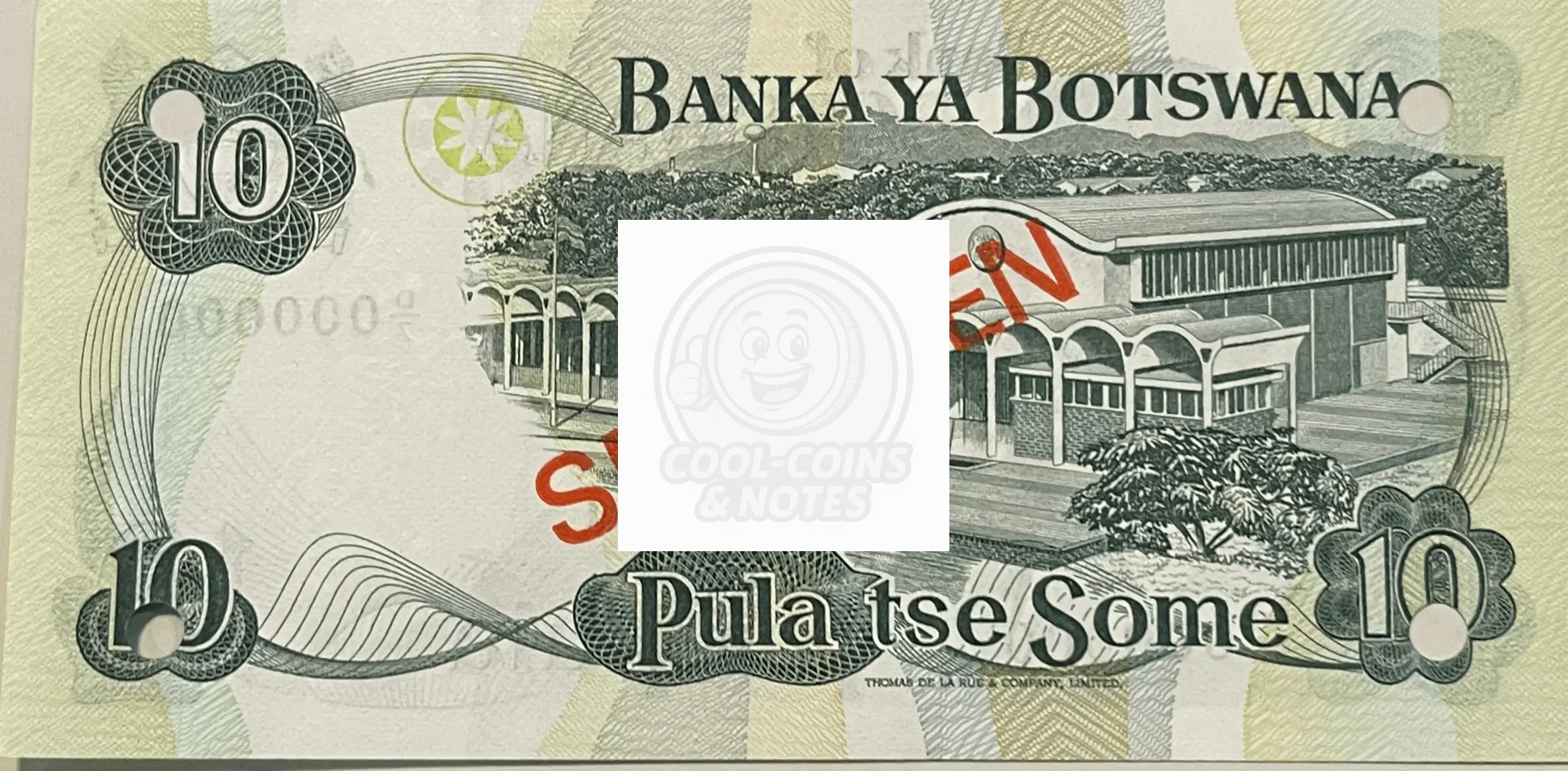 Botswana 1982 10 Pula P-9as Specimen UNC World Banknote Currency