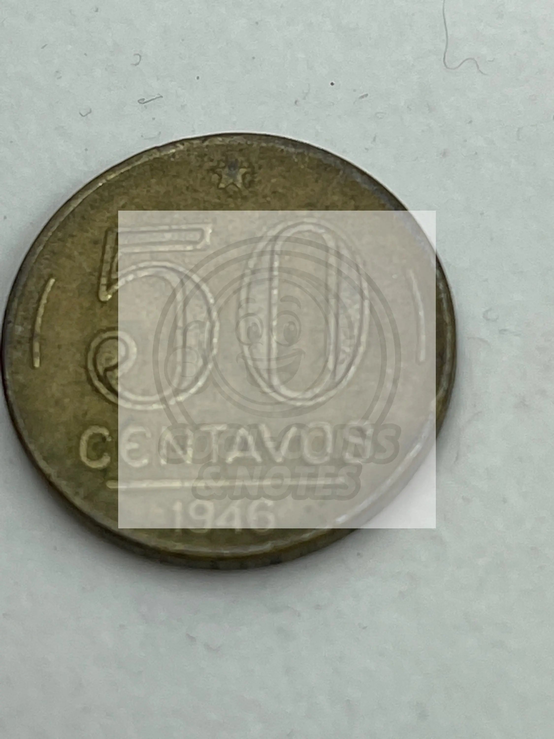 Brazil 1946 50 Centavos Silver Coin - Cool Coins & Notes