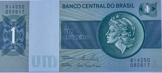 Brazil 1980 1 Cruzeiro P-191 Circulated World Banknote Currency